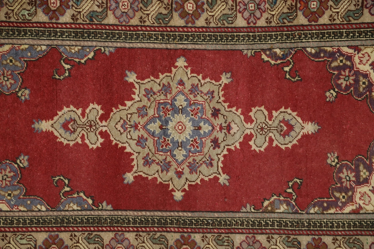 Kırmızı El Dokuma Antika Yolluk / Posof 88 x 312 cm