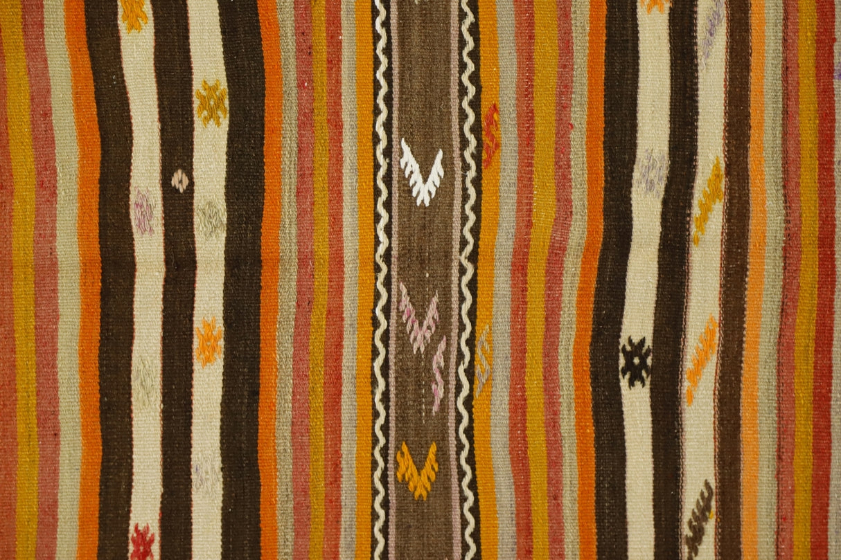 Vintage El Dokuma Yün Kilim / 156 x 200 cm