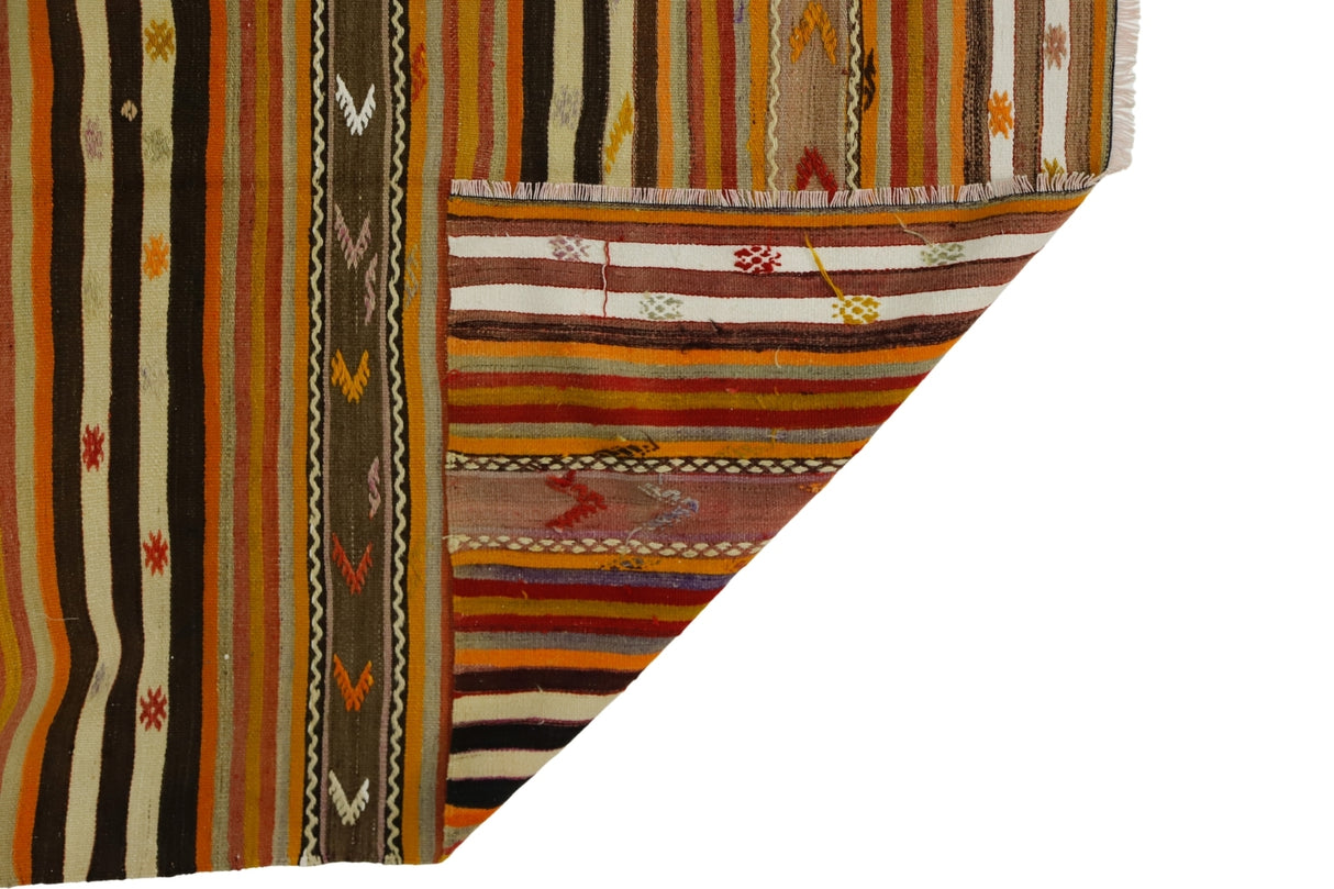 Vintage El Dokuma Yün Kilim / 156 x 200 cm