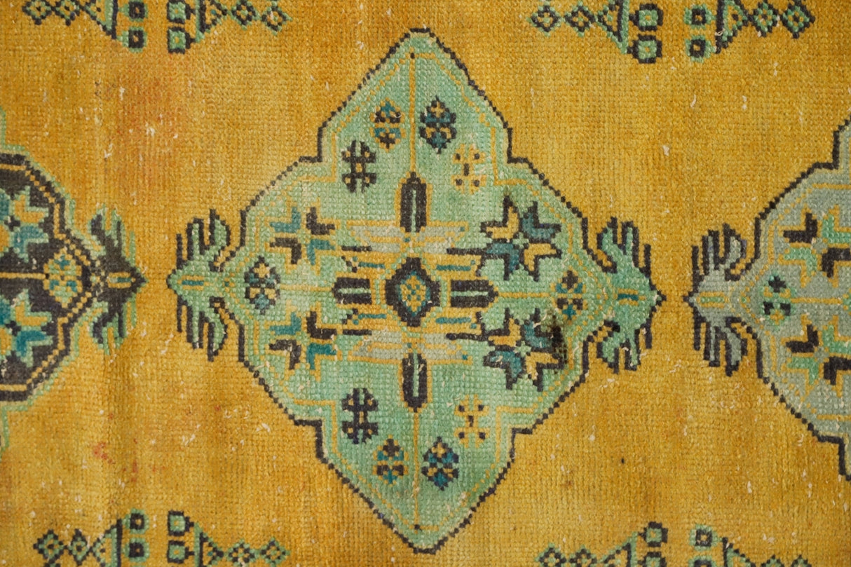 Yün El Dokuma Antika Yolluk / Serik 91 x 358 cm