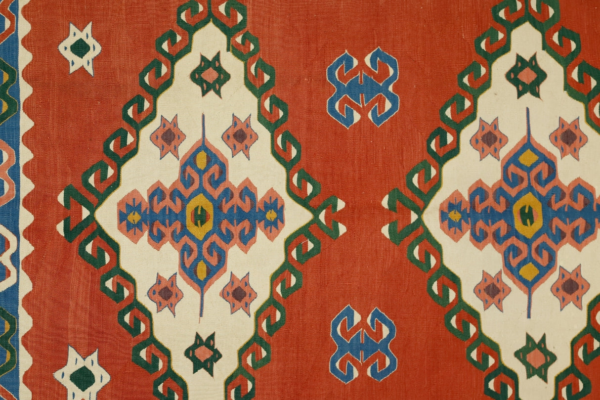 El Dokuma Vintage Yün Kilim / Aktoprak 154 x 197 cm