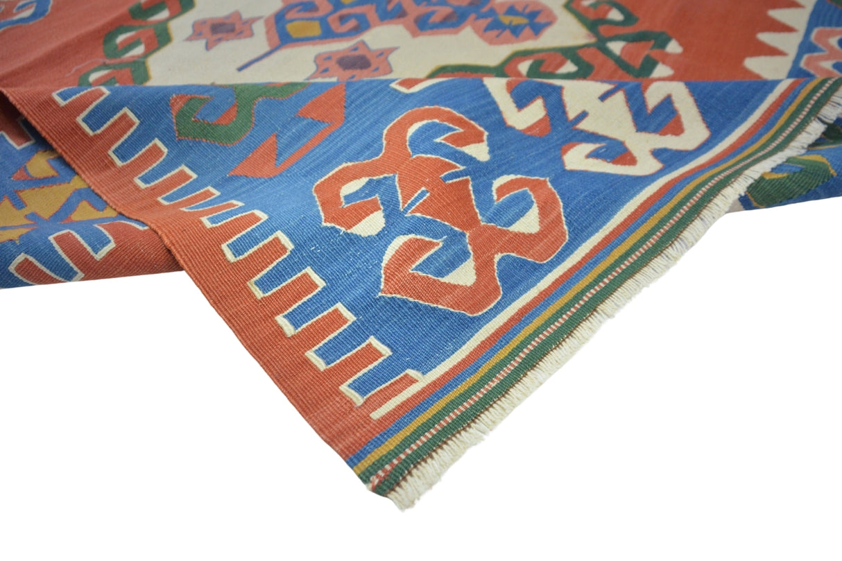 El Dokuma Vintage Yün Kilim / Aktoprak 154 x 197 cm