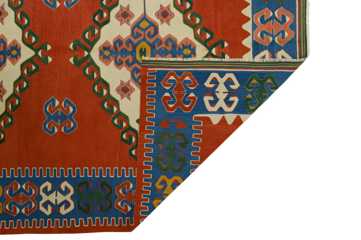 El Dokuma Vintage Yün Kilim / Aktoprak 154 x 197 cm