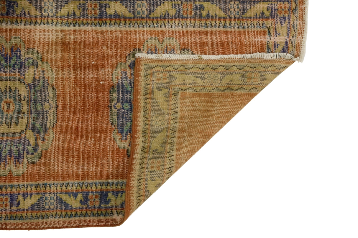 Yün El Dokuma Turuncu Antika Halı / Evren 84 x 331 cm