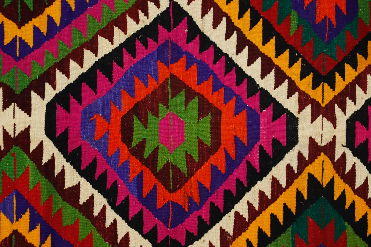 Geometri Desenli Rustik Antika Kilim / Bozgedik 157 x 250 cm