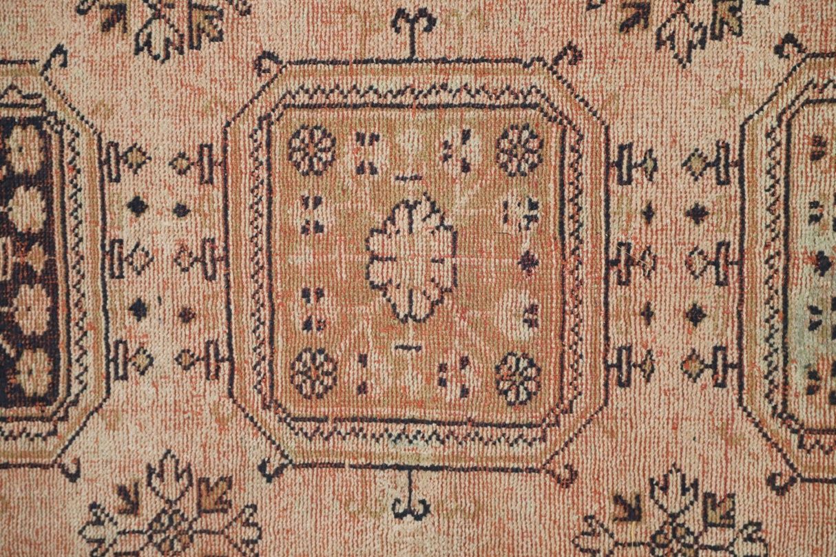 Vintage El Dokuma Pastel Antika Yolluk / Adilcevaz 81 x 350 cm