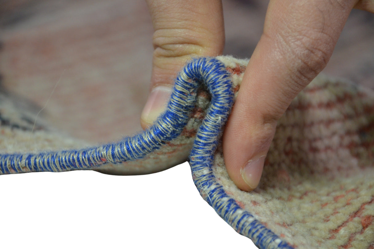 Vintage El Dokuma Pastel Antika Yolluk / Adilcevaz 81 x 350 cm