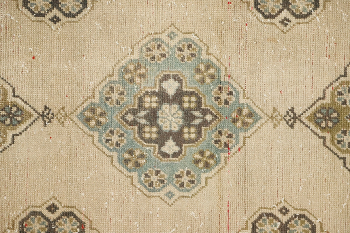 Pastel Renkli El Dokuma Vintage Yolluk / Arhavi 80 x 360 cm