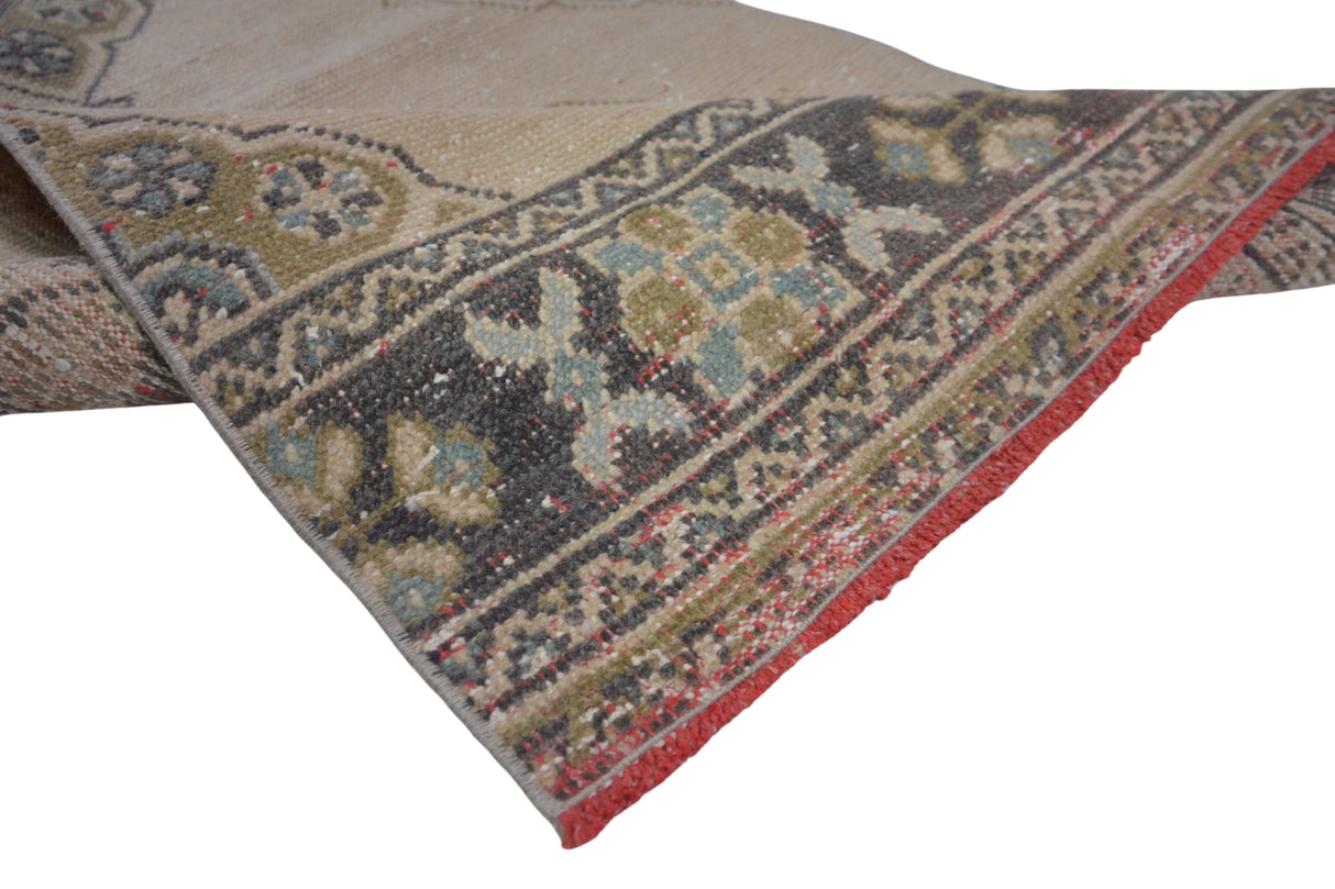 Pastel Renkli El Dokuma Vintage Yolluk / Arhavi 80 x 360 cm