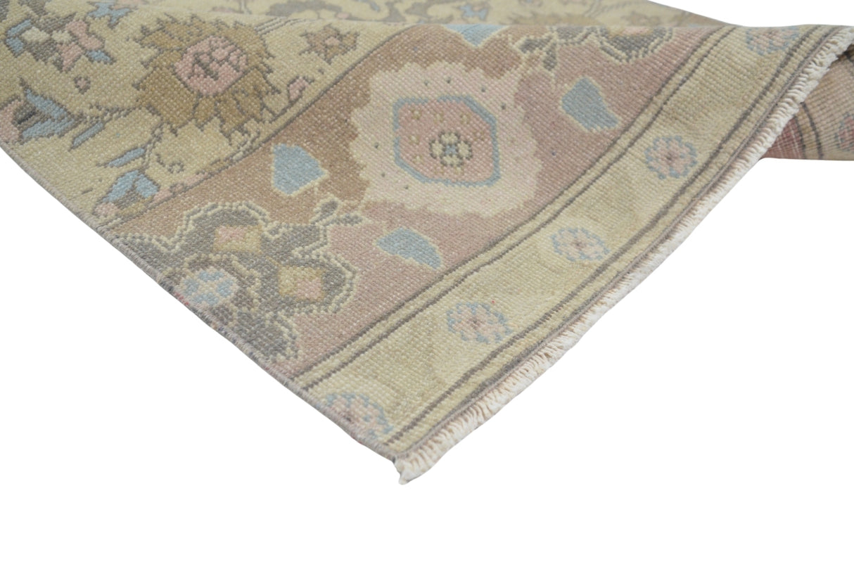 Yün El Dokuma Pastel Renkli Antika Yolluk / Murgul 81 x 285 cm