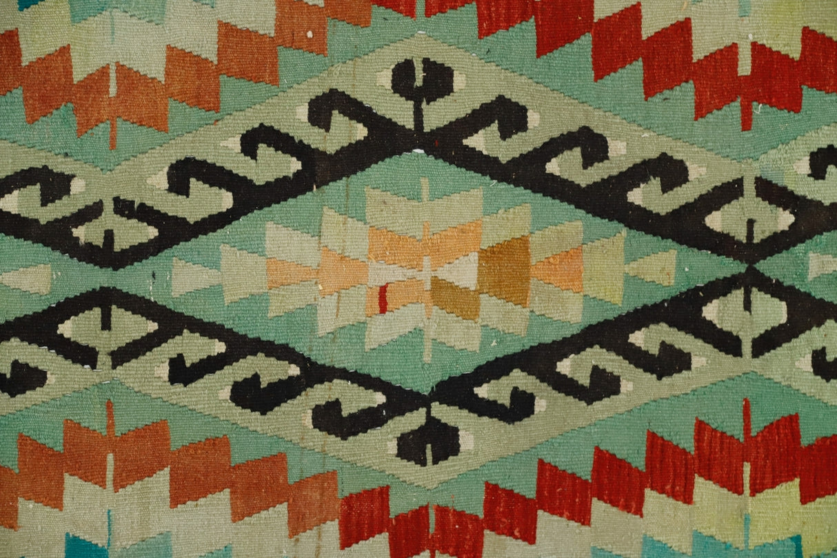 Vintage El Dokuma Yün Kilim / Toklu 203 x 310 cm