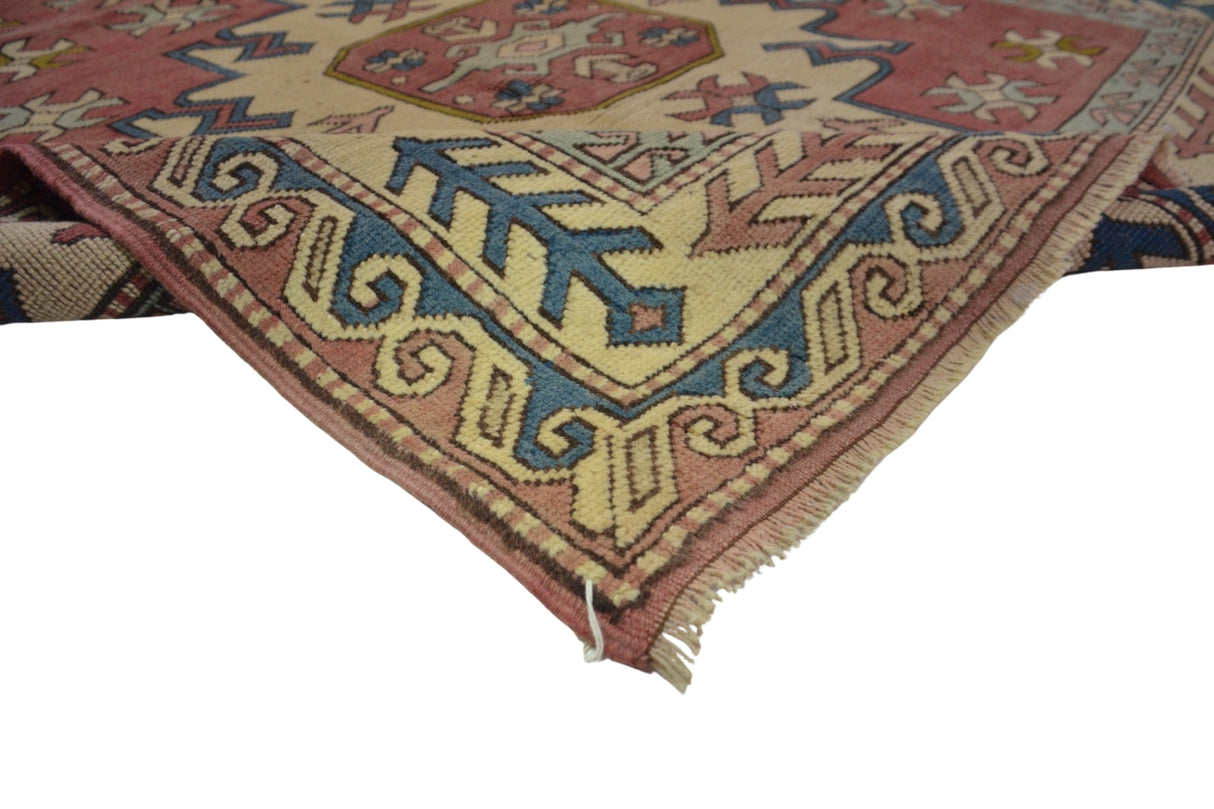 Yün El Dokuma Pembe Antika Halı / Dursun 162 x 248 cm