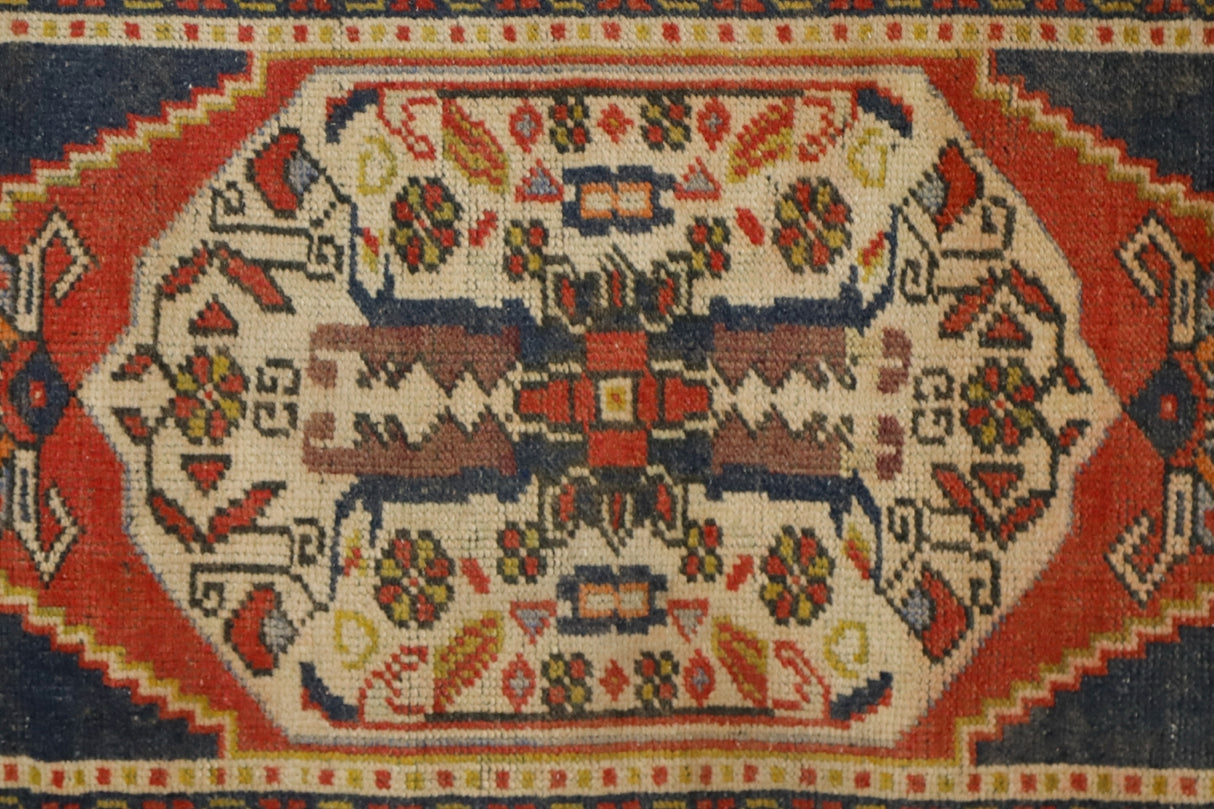 Yün El Dokuma Vintage Halı / Samsat 47 x 120 cm