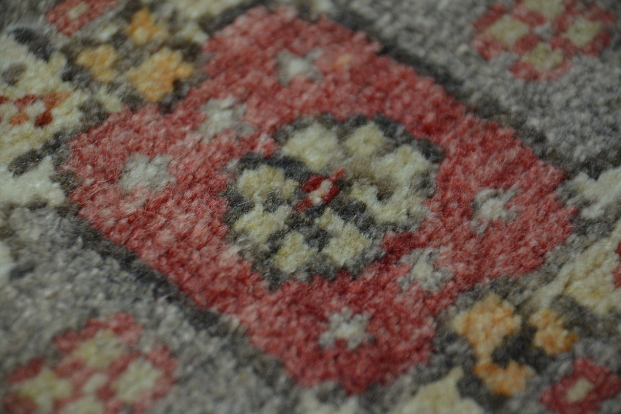 Vintage El Dokuma Antika Halı / 57 x 96 cm