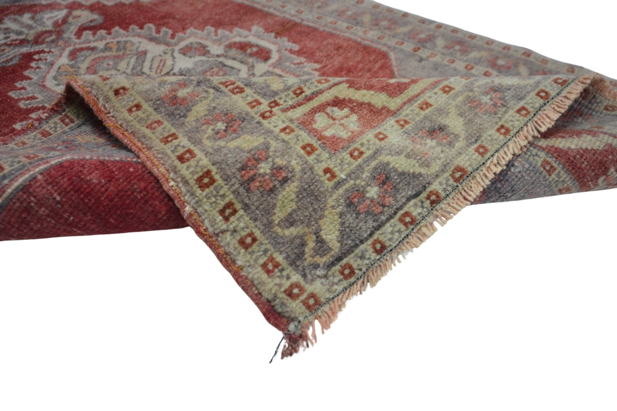 Vintage El Dokuma Antika Halı / 57 x 96 cm