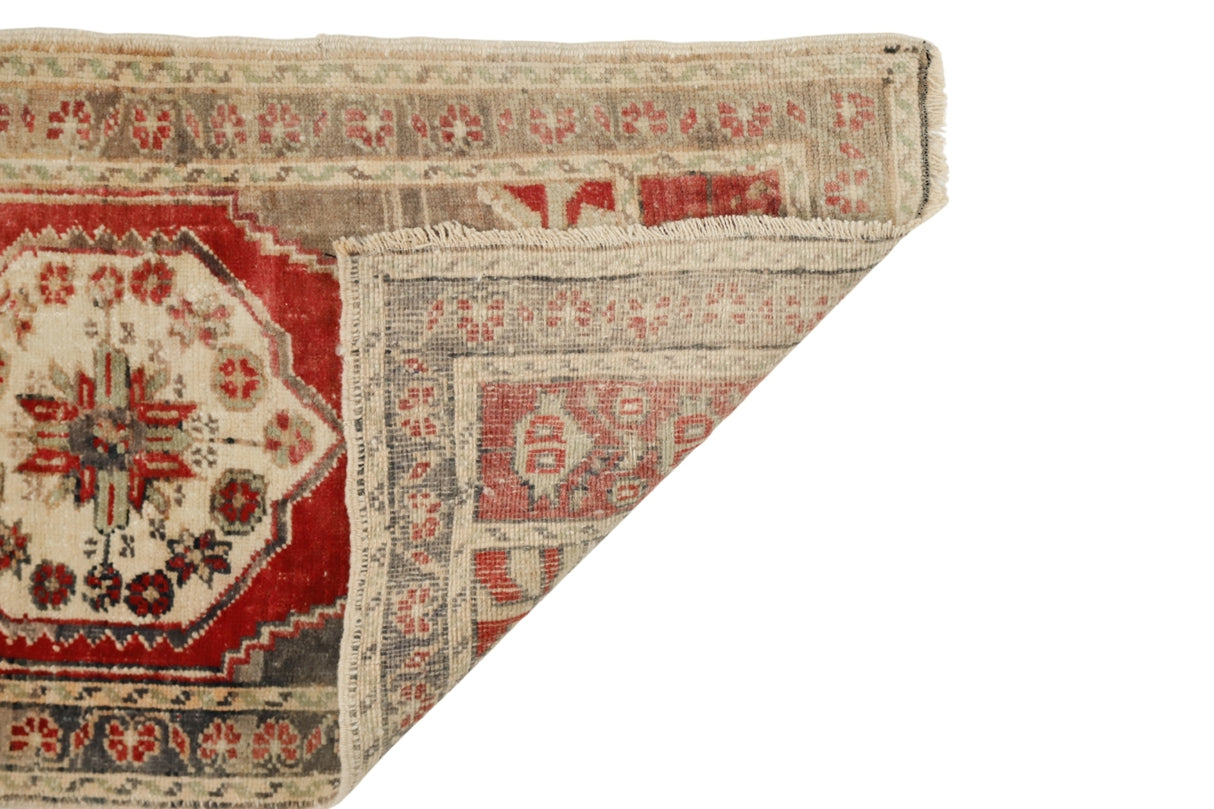 Yün El Dokuma Vintage Halı / Niksar 46 x 97 cm