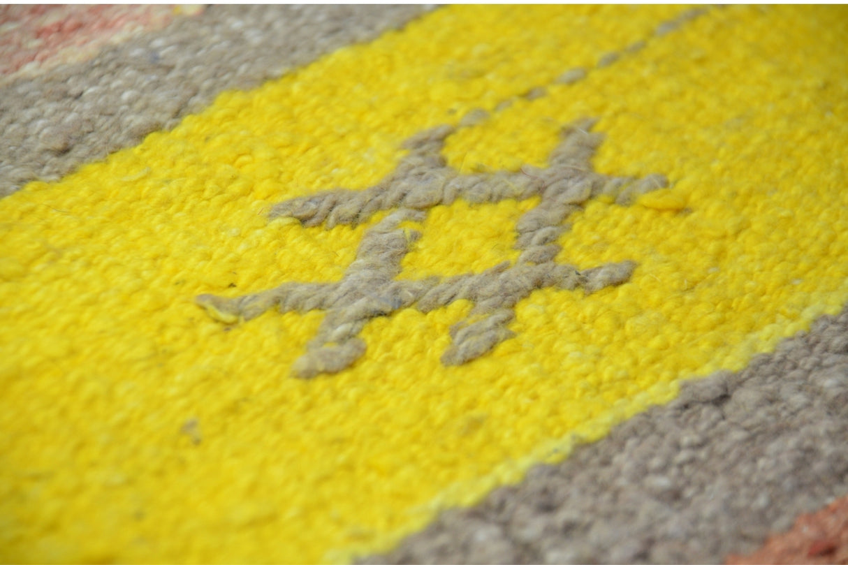 Vintage El Dokuma Çizgi Desenli Kilim Yolluk / Merzifon 72 x 293 cm