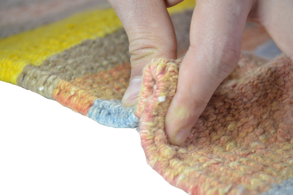 Vintage El Dokuma Çizgi Desenli Kilim Yolluk / Merzifon 72 x 293 cm