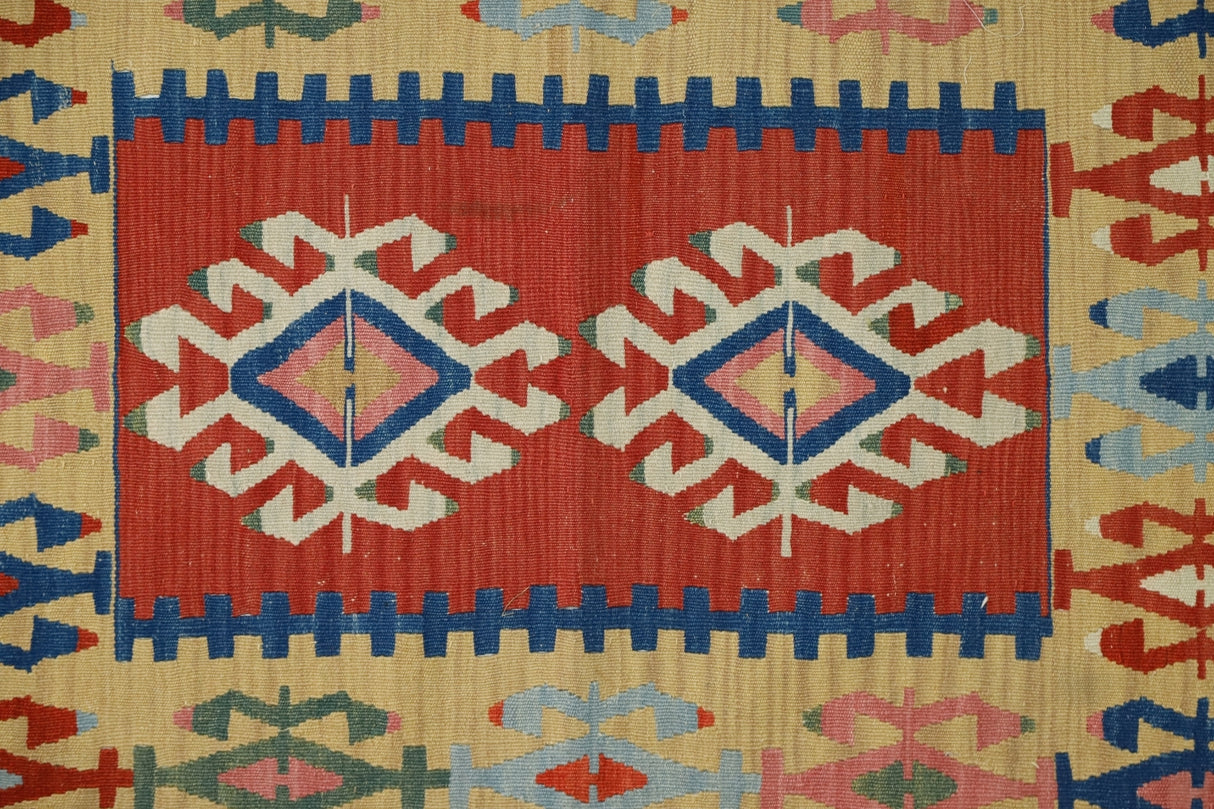 Yün El Dokuma Antika Kilim / Dumlu 90 x 112 cm