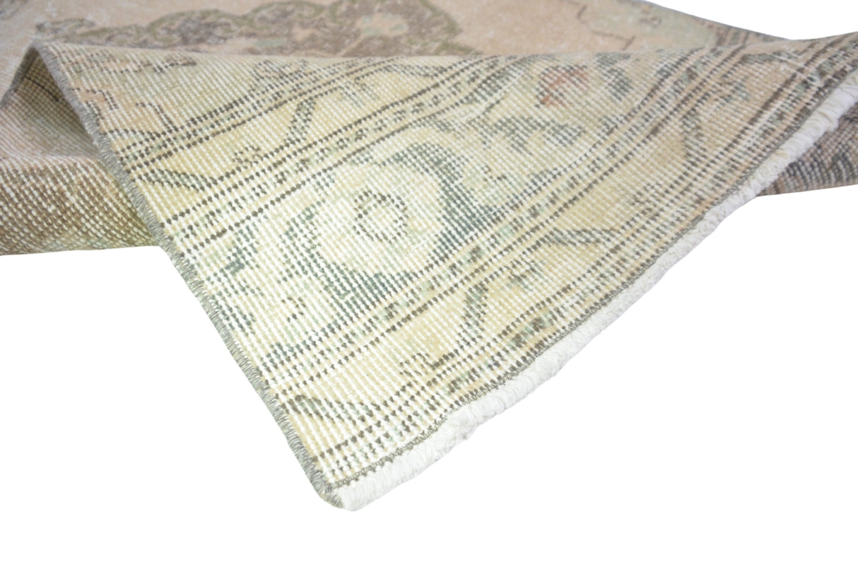 El Dokuma Pastel Renkli Antika Halı / Kepez 81 x 367 cm