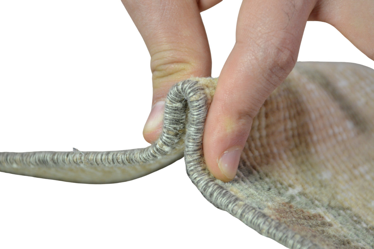 El Dokuma Pastel Renkli Antika Halı / Kepez 81 x 367 cm