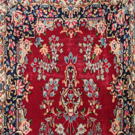 Curated Vintage Red Runner - 3x16 ft | Handmade Turkish Rustic Carpet for Hallway