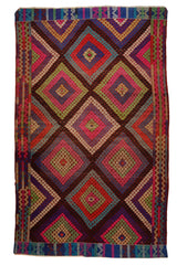Yün El Dokuma Antika Kilim / Tokar 197 x 325 cm
