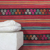 Vintage Pink Boho Rug - 6x9 ft | Handmade Turkish Wool Kilim for Living Room