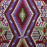 Vintage Handmade Turkish Kilim - 5x10 ft | Red Geometric Bohemian Rug for Area