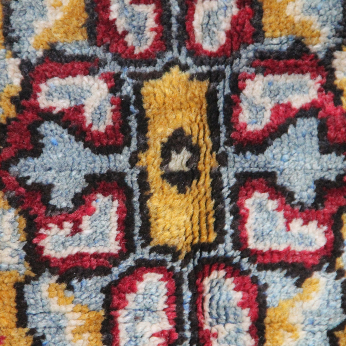 Vintage Red Turkish Rug - 5x7 ft | Handmade Oushak Area Carpet for Living Room