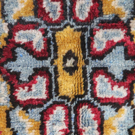 Vintage Red Turkish Rug - 5x7 ft | Handmade Oushak Area Carpet for Living Room