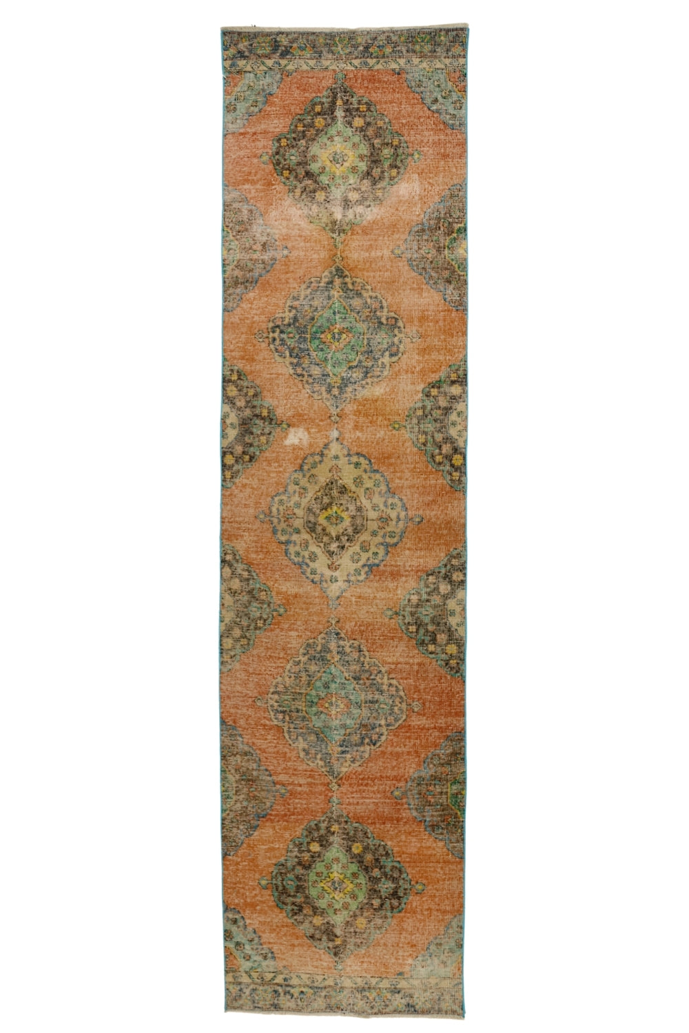 Vintage El Dokuma Rustik Yolluk / Demre 93 x 370 cm