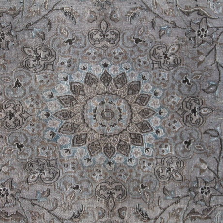 Vintage Handmade Oushak Rug - 4x7 ft | Gray Overdyed Turkish Carpet for Area