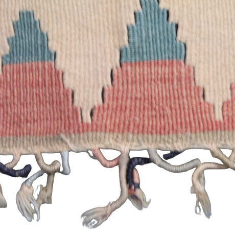 Vintage Handmade Wool Rug - 3x5 ft | Turkish Flatweave Boho Kilim for Area