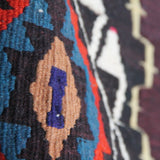 Vintage Flatweave Wool Kilim - 4x8 ft | Wool Handmade Turkish Rug for Living Room