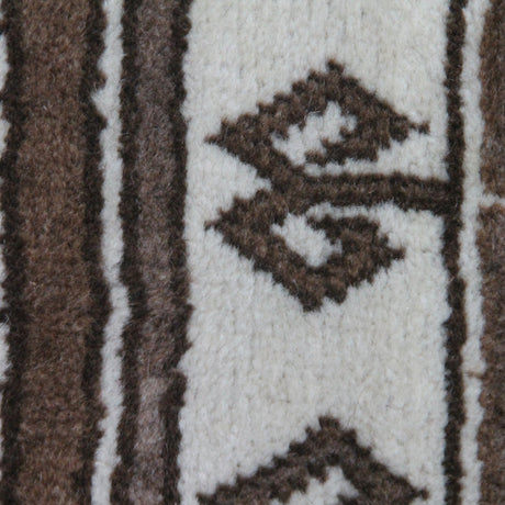 Neutral Vintage Handmade Rug - 3x6 ft | Tribal Boho Turkish Carpet for Living Room