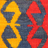 Vintage Southwestern Handmade Rug - 4x5 ft | Wool Brown Turkish Kilim Rug