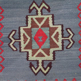 Curated Vintage Purple Kilim - 6x10 ft | Wool Handmade Turkish Rug for Bedroom