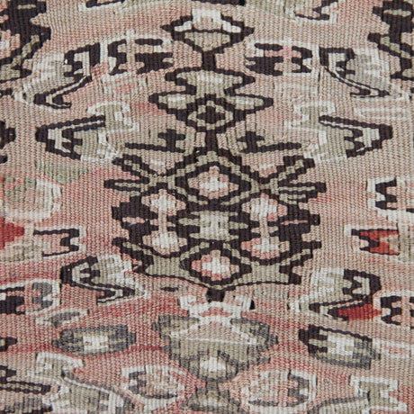 Curated Vintage Oriental Kilim - 4x6 ft | Wool Handmade Turkish Rug for Area