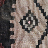Oversize Vintage Brown Kilim - 6x10 ft | Handmade Bohemian Turkish Rug