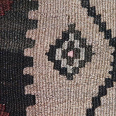 Oversize Vintage Brown Kilim - 6x10 ft | Handmade Bohemian Turkish Rug
