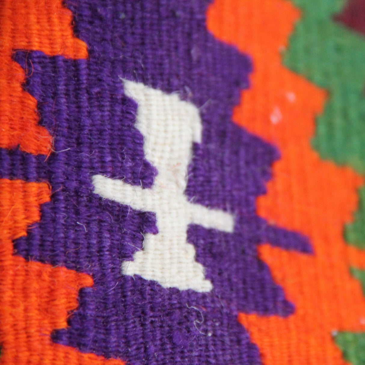 Curated Vintage Kilim Rug - 5x8 ft | Red Geometric Turkish Carpet for Area