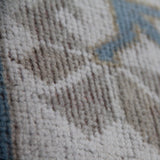 Vintage Handmade Oushak Rug - 6x9 ft | Tribal Beige Wool Turkish Carpet