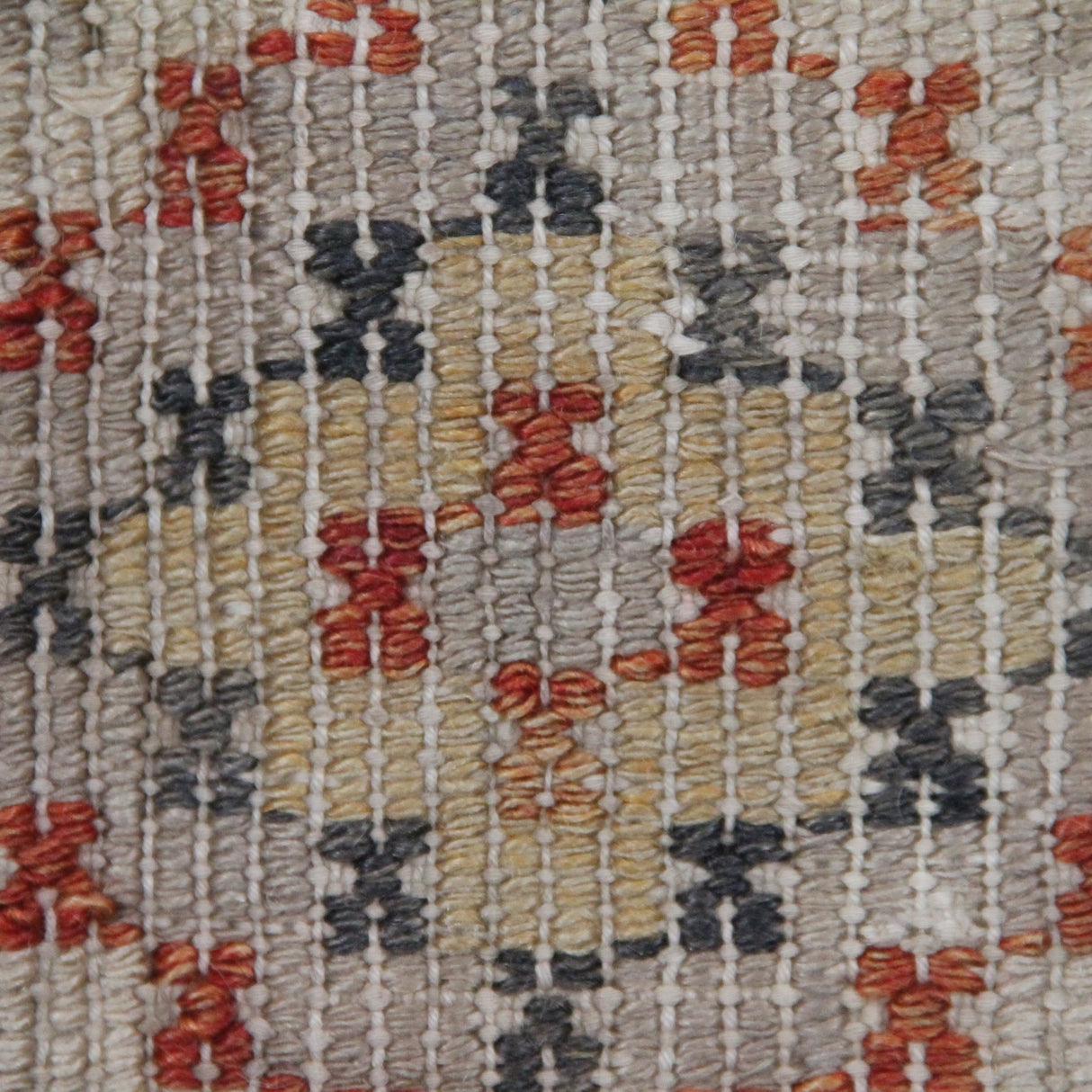 Muted Vintage Turkish Kilim - 6x9 ft | Handmade Wool Boho Rug for Bedroom