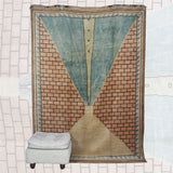 Curated Vintage Oushak Rug - 5x7 ft | Handmade Wool Turkish Carpet for Area