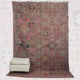 Pastel Vintage Turkish Kilim - 6x9 ft | Handmade Wool Bohemian Rug for Area