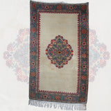 Curated Vintage Oushak Rug - 4x6 ft | Handwoven Authentic Turkish Carpet