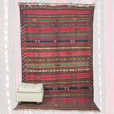 Curated Vintage Oriental Rug - 5x9 ft | Handmade Vintage Wool Kilim for Area