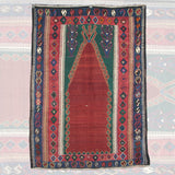 Curated Antique Anatolian Kilim - 4x6 ft | Handmade Vintage Turkish Rug