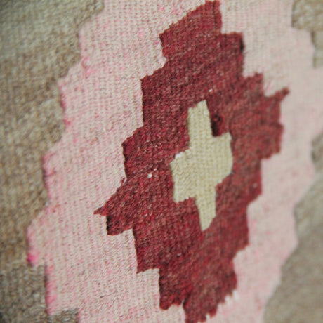 Brown Vintage Wool Kilim - 6x11 ft | Oversize Turkish Area Rug for Living Room